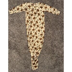 Newborn Baby Knotted Gown, Ultra-Soft Infant Sleeper‎ Bears Trees Handmade